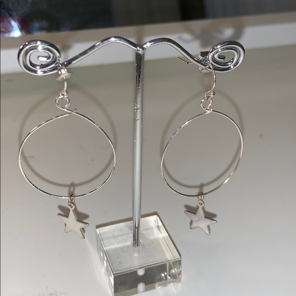 Jewelry - Star hoop earrings